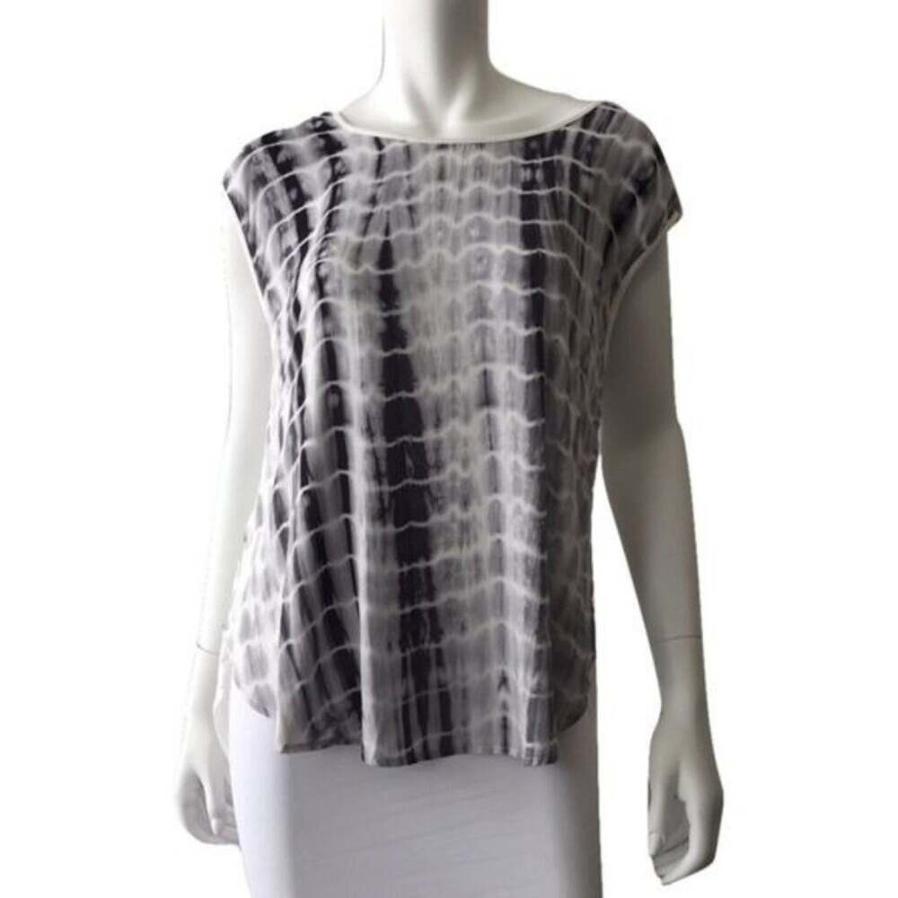Hem & Thread Dip Dyed Side Slit Blouse L